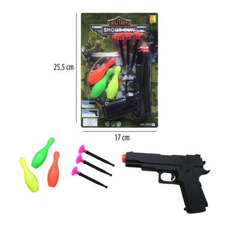 PISTOLA DE DARDOS CON ACCESORIOS