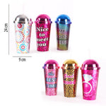 VASO CON POPOTE FRASES 500ml