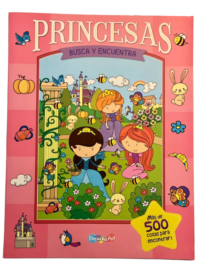 Libro Busca y encuentra Princesas 24pag 30x23cm