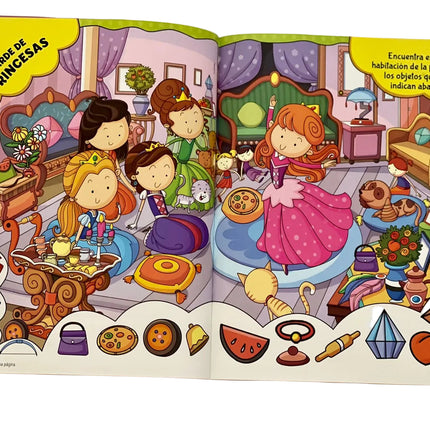 Libro Busca y encuentra Princesas 24pag 30x23cm